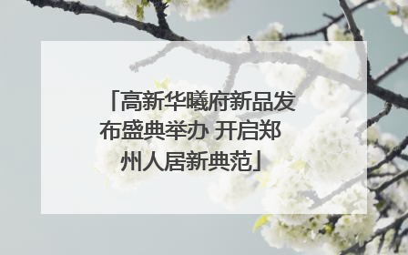 高新华曦府新品发布盛典举办 开启郑州人居新典范