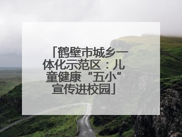鹤壁市城乡一体化示范区：儿童健康“五小”宣传进校园
