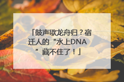 鼓声歇龙舟归？宿迁人的“水上DNA”藏不住了！