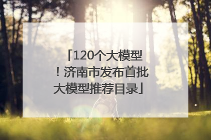 120个大模型！济南市发布首批大模型推荐目录
