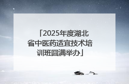 2025年度湖北省中医药适宜技术培训班圆满举办