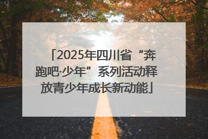 2025年四川省“奔跑吧·少年”系列活动释放青少年成长新动能