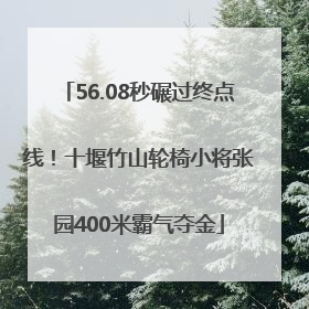 56.08秒碾过终点线！十堰竹山轮椅小将张园400米霸气夺金